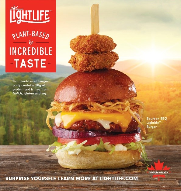 Canadians Can Now Enjoy Plant-Based Lightlife® Burgers at Kelsey’s Original Roadhouse