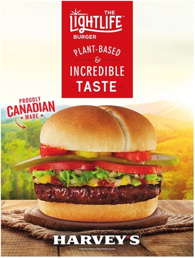 Lightlife® and Harvey’s Partner to Bring Lightlife® Burger to Canadians Coast-to-Coast