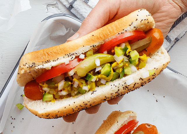 Relish faite maison pour hot-dog végétalien