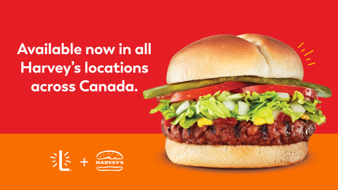 Lightlife® Launches Next-Generation Lightlife Burger at All Harvey’s Restaurants Across Canada